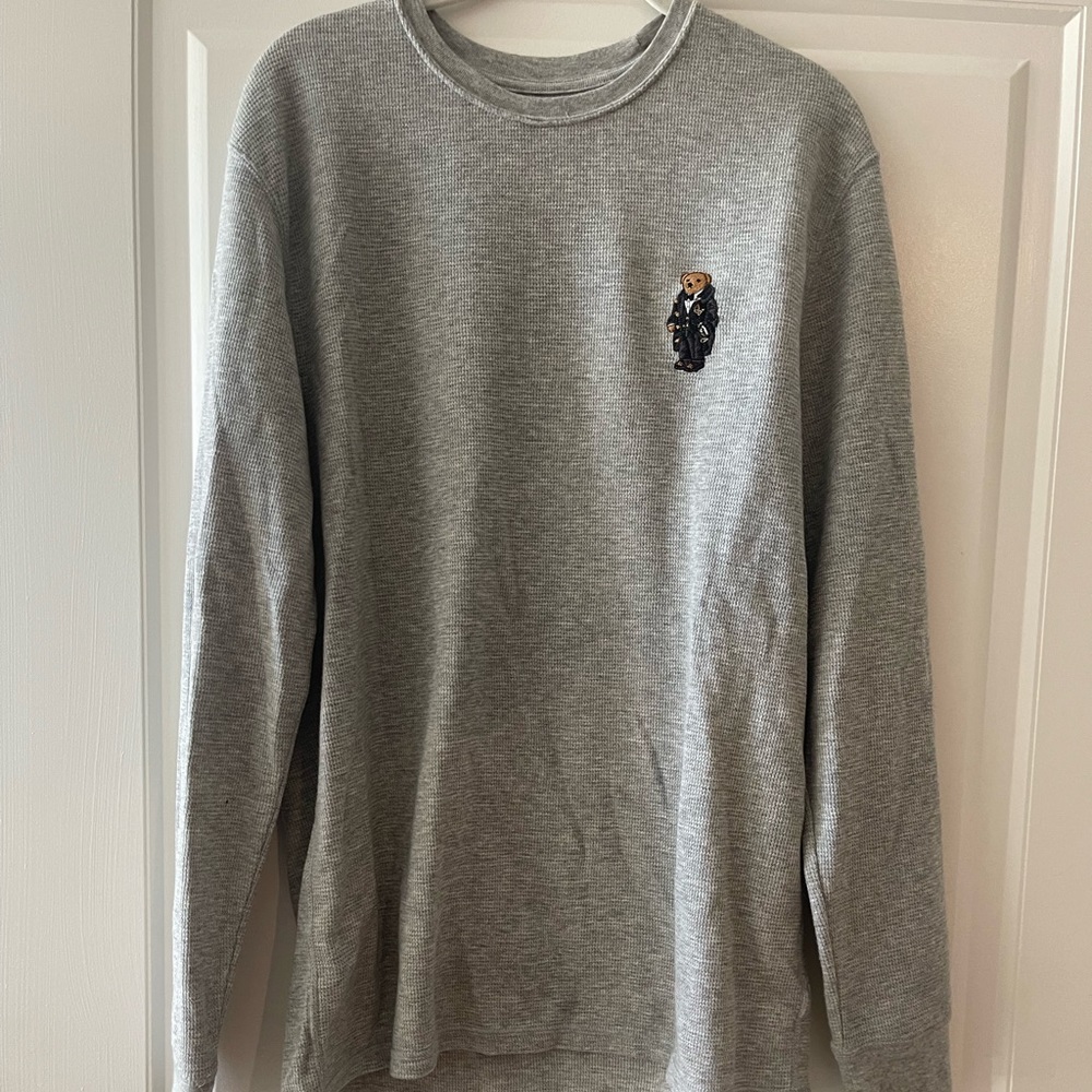 Polo Ralph Lauren Men's Polo Bear Waffle Knit Thermal Crew-Neck T-Shirt
